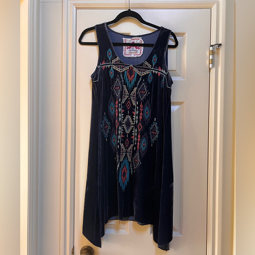 Johnny Was Velvet Dress